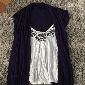 Lulus layered crochet top